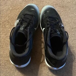 Men's Black and White Athletic Shoes